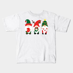 Christmas Gnome Family III Kids T-Shirt